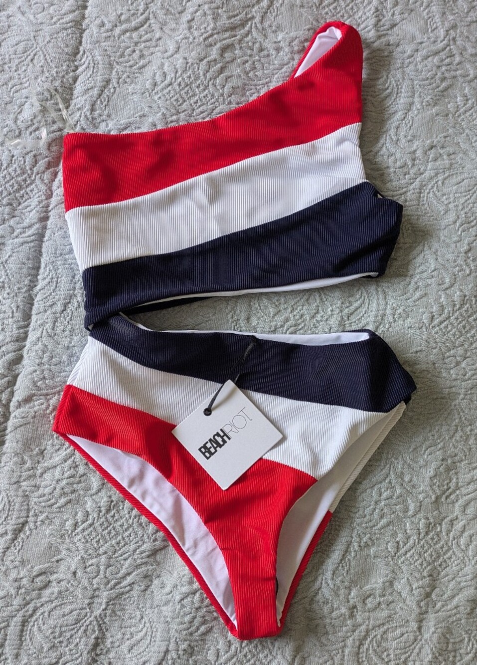 Beach Riot Asymmetrical One-Piece Swimsuit XS